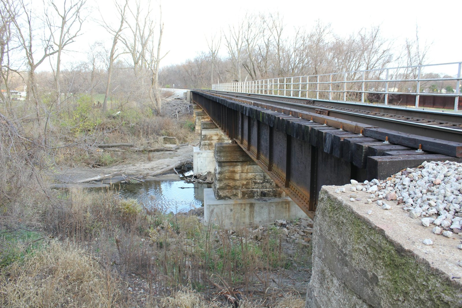 Looking east